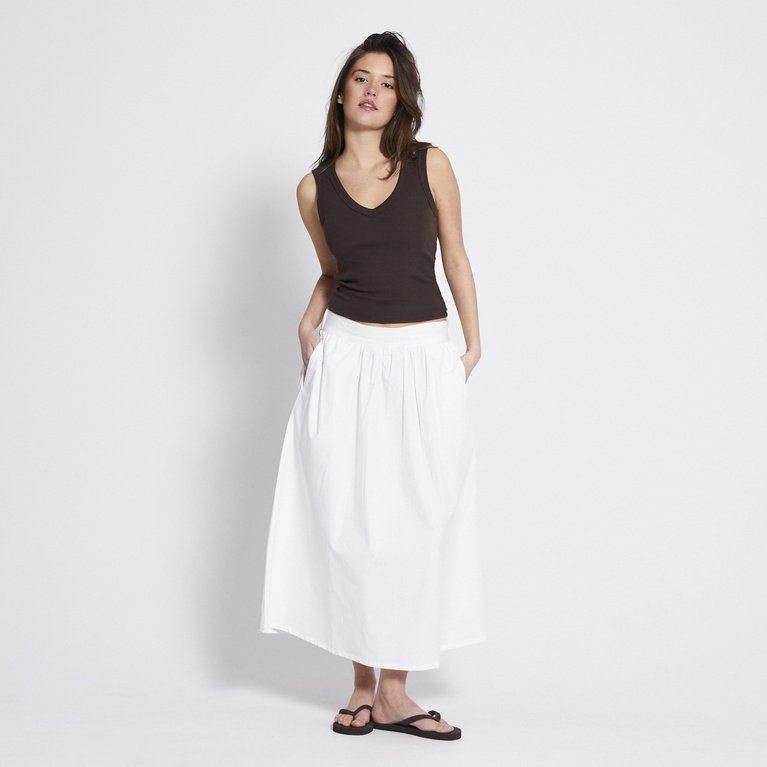 Poplin skirt "Karin" White
